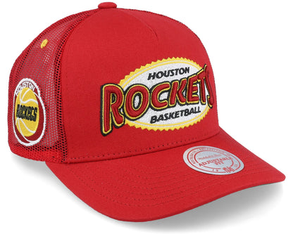Mitchell & Ness Men's NBA Team Seal Trucker Hwc Rockets Ball Caps