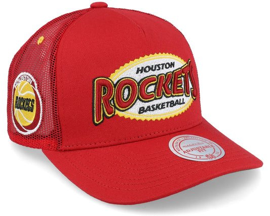 Mitchell & Ness Men's NBA Team Seal Trucker Hwc Rockets Ball Caps