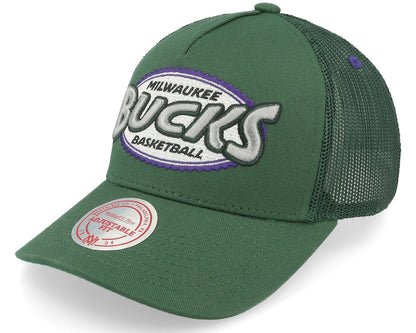 Mitchell & Ness Men's NBA Team Seal Trucker Hwc Bucks Ball Caps