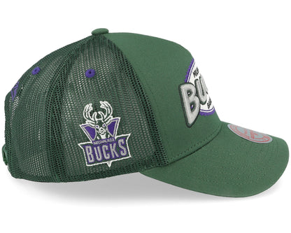 Mitchell & Ness Men's NBA Team Seal Trucker Hwc Bucks Ball Caps