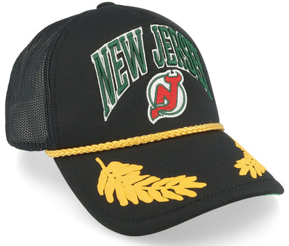 Mitchell & Ness Men's NHL Gold Leaf Trucker Vntg Devils Hats