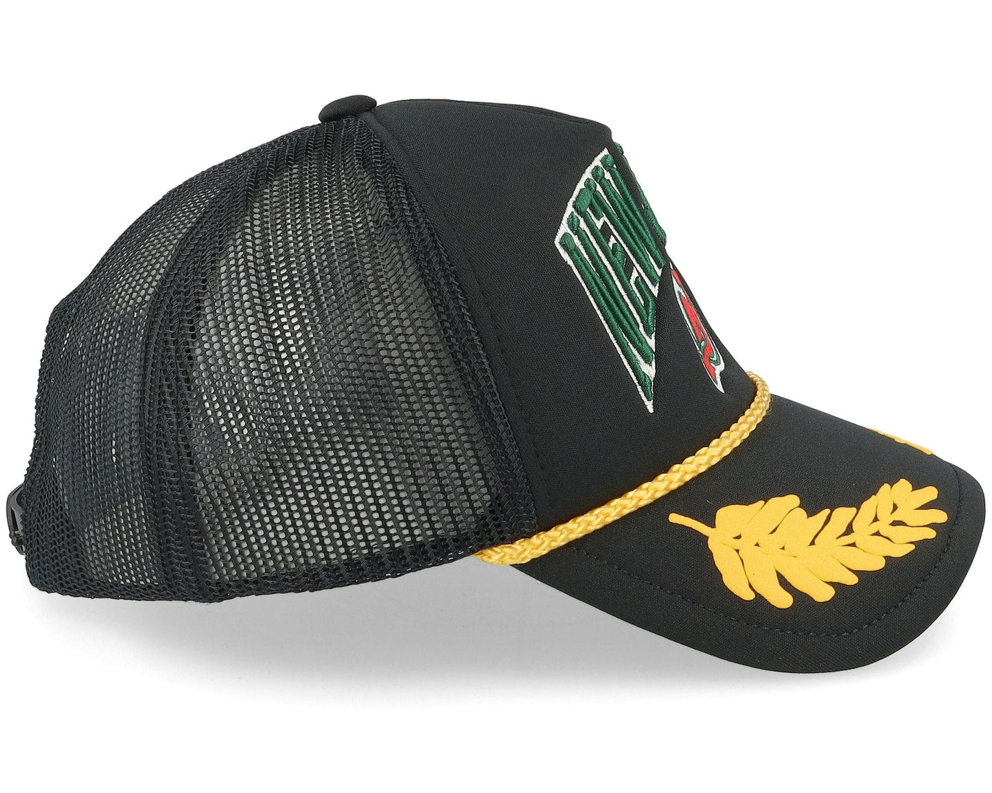 Men's Mitchell & Ness Nhl Gold Leaf Trucker Vntg Devils - Black