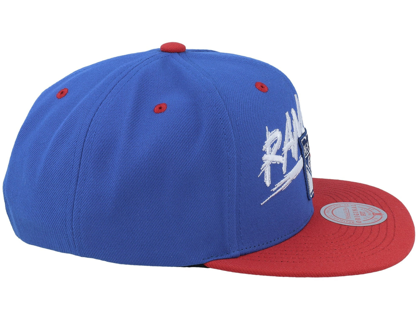 Men's Mitchell & Ness Nhl Transcript Snapback Vntg Rangers - Royal-Red
