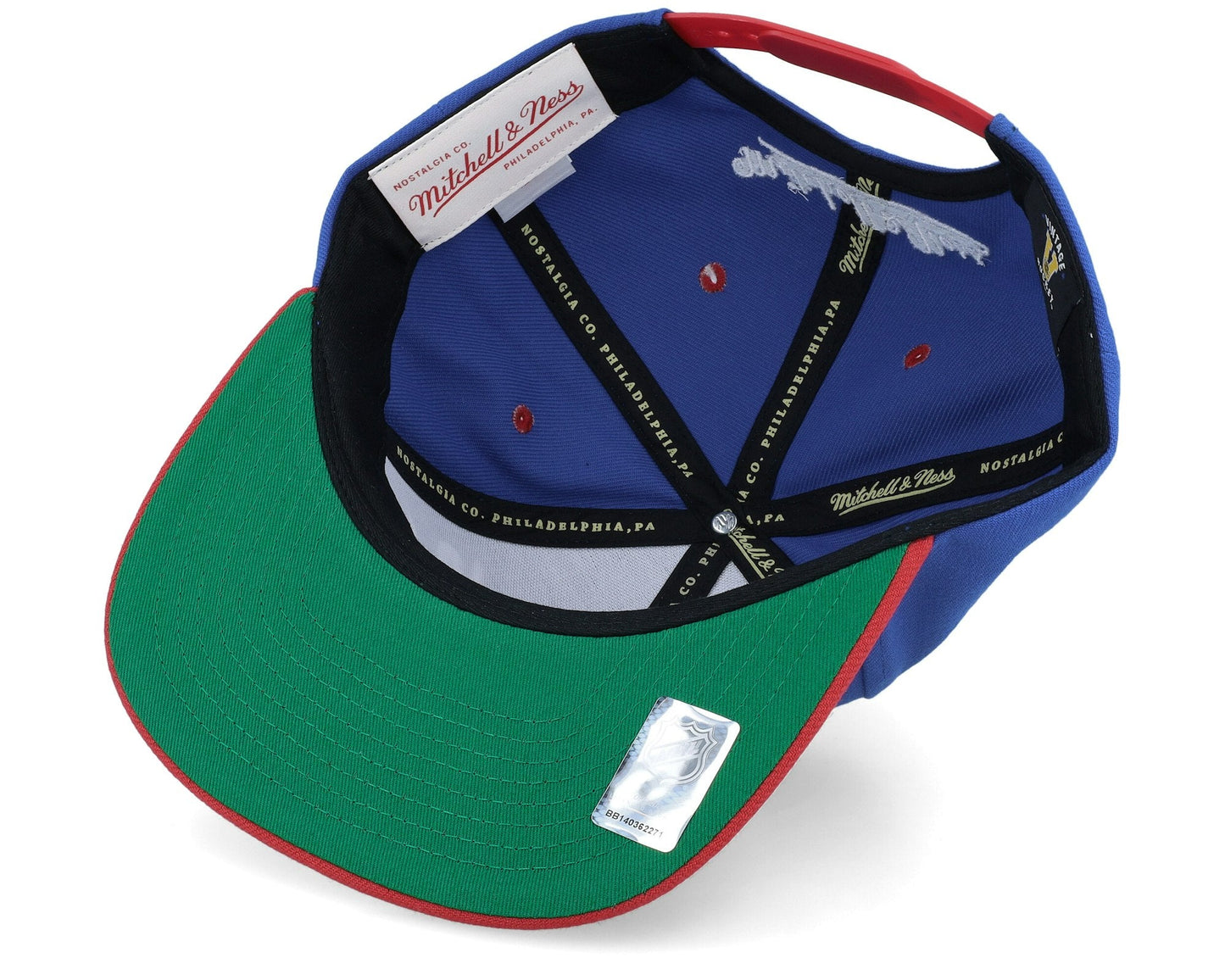 Men's Mitchell & Ness Nhl Transcript Snapback Vntg Rangers - Royal-Red