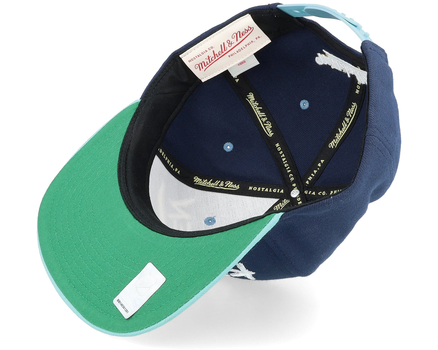 Mitchell & Ness Men's NHL Transcript Snapback Kraken Snapback Caps