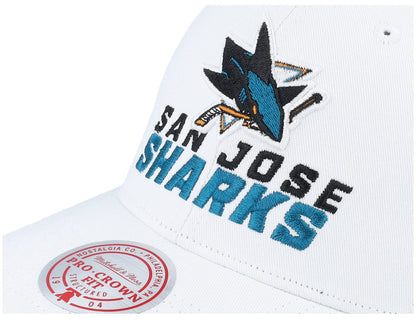 Mitchell & Ness Men's NHL All In Pro Snapback Sharks Snapback Caps