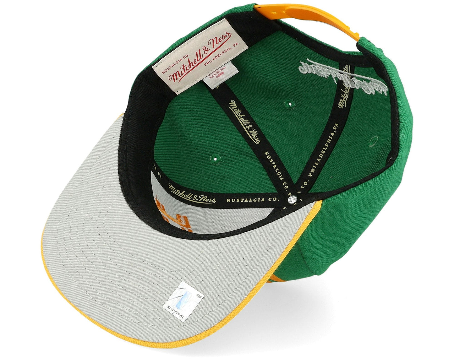 Men's Mitchell & Ness NBA Cross Check Snapback Hwc Bucks
