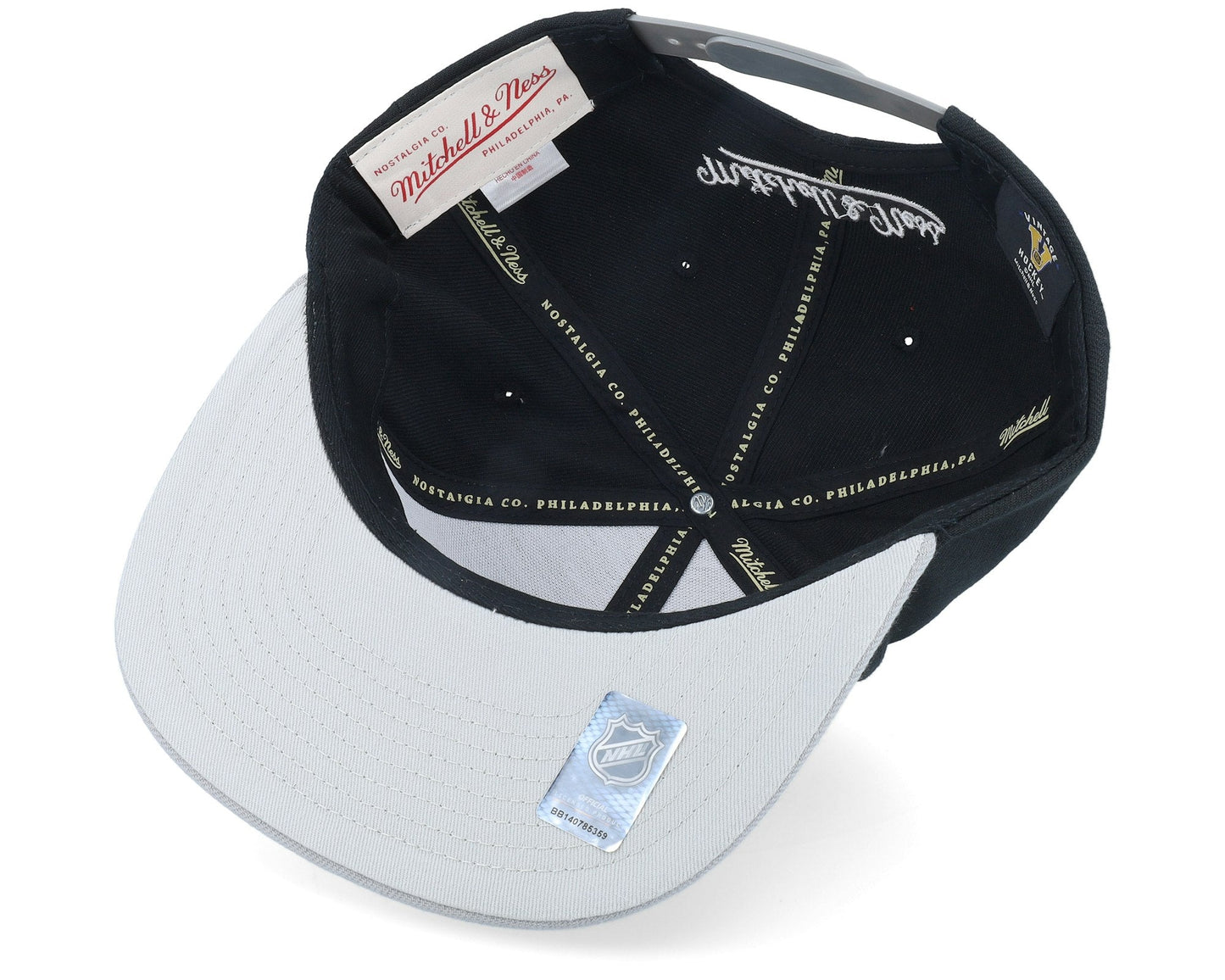 Men's Mitchell & Ness Nhl Cross Check Snapback Vntg Kings - Black