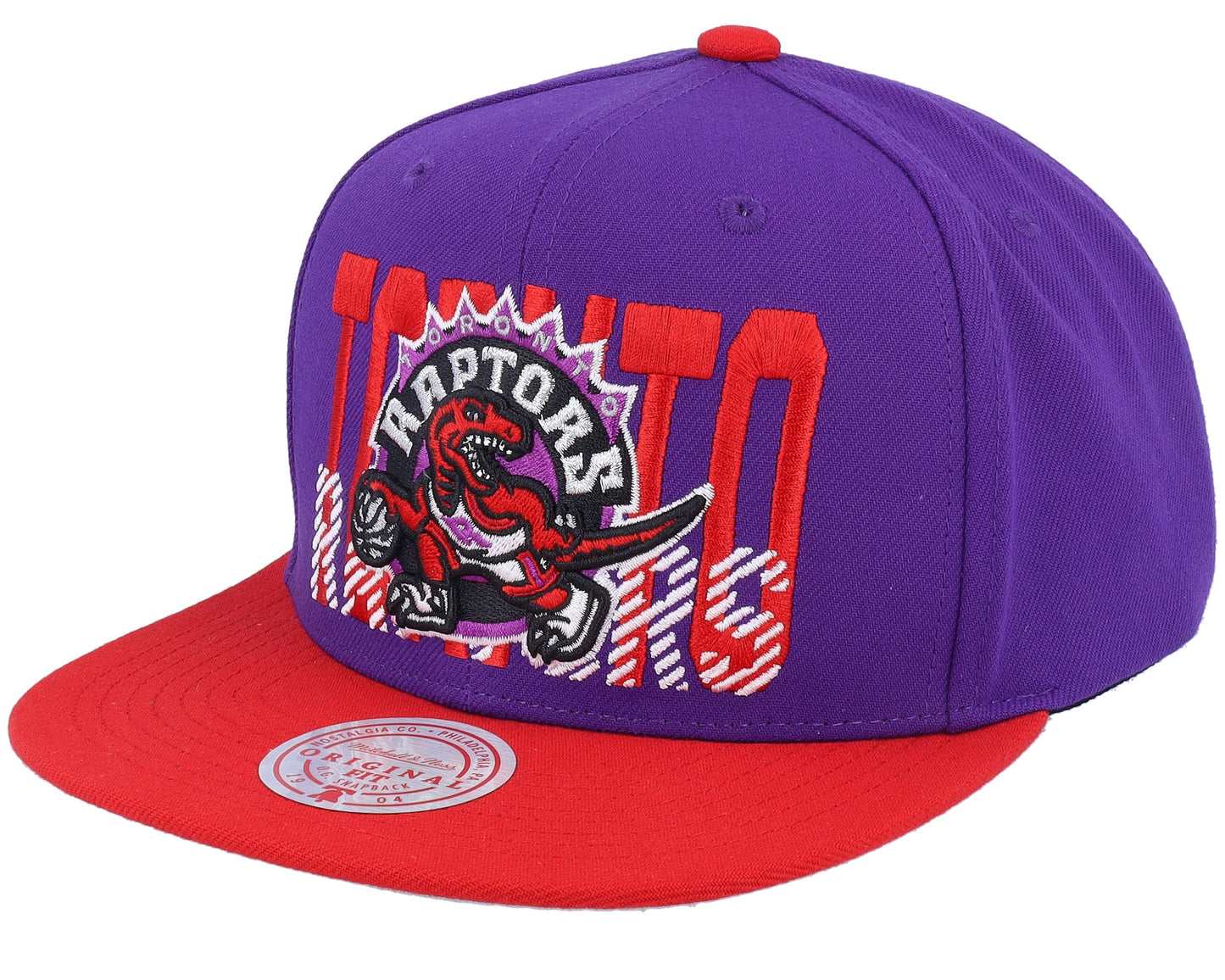 Men's Mitchell & Ness NBA Cross Check Snapback Hwc Raptors