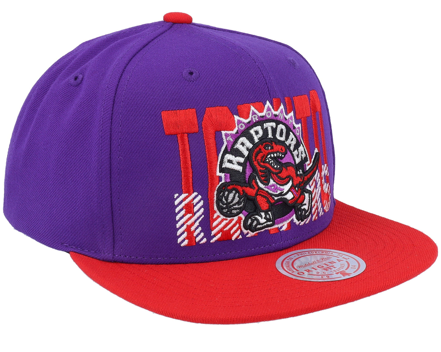 Men's Mitchell & Ness NBA Cross Check Snapback Hwc Raptors