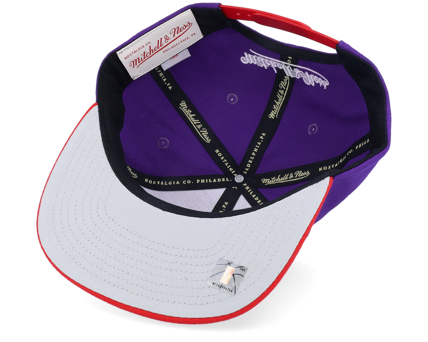 Men's Mitchell & Ness NBA Cross Check Snapback Hwc Raptors