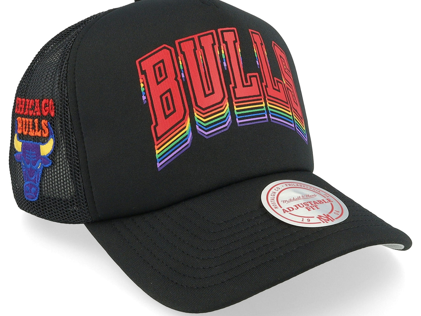 Men's Mitchell & Ness NBA Roygbiv Trucker Bulls