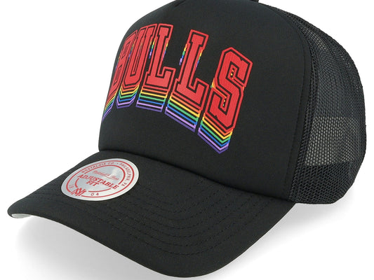 Men's Mitchell & Ness NBA Roygbiv Trucker Bulls