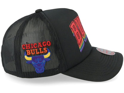 Mitchell & Ness Men's NBA Roygbiv Trucker Bulls Hats