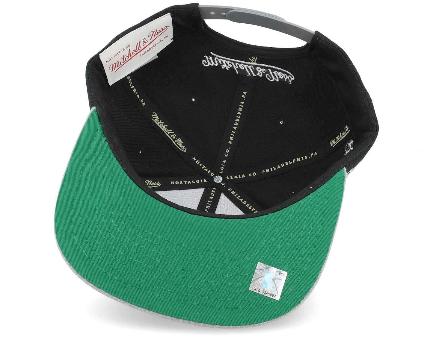 Mitchell & Ness Men's NBA Block Out Snapback Nets Black