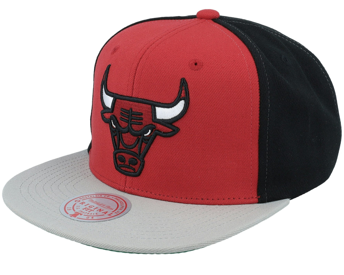 Mitchell & Ness Men's NBA Block Out Snapback Bulls Snapback Caps