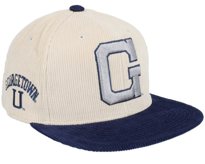 Mitchell & Ness Men's Ncaa 2 Tone Team Cord Fitted Georgetown Fitted Caps