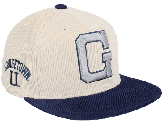 Mitchell & Ness Men's Ncaa 2 Tone Team Cord Fitted Georgetown Fitted Caps