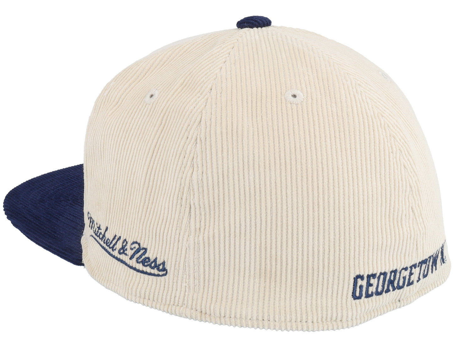 Mitchell & Ness Men's Ncaa 2 Tone Team Cord Fitted Georgetown Fitted Caps