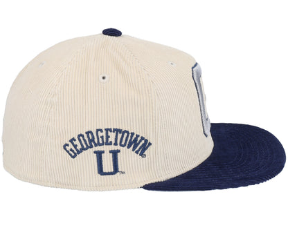 Mitchell & Ness Men's Ncaa 2 Tone Team Cord Fitted Georgetown Fitted Caps