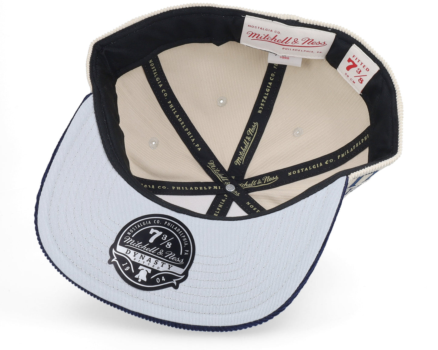 Mitchell & Ness Men's Ncaa 2 Tone Team Cord Fitted Georgetown Fitted Caps