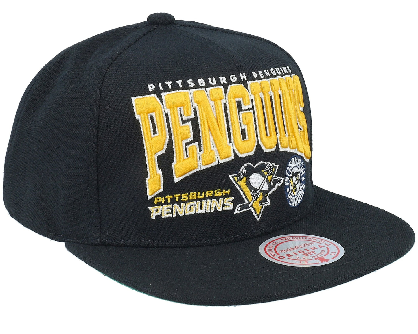 Mitchell & Ness Men's NHL Champ Stack Snapback Vntg Penguins Snapback Caps