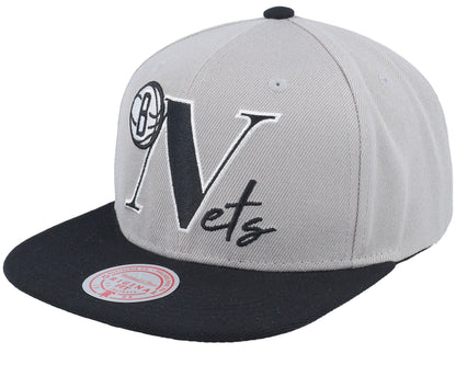Mitchell & Ness Men's NBA Top Letter Snapback Nets Snapback Caps