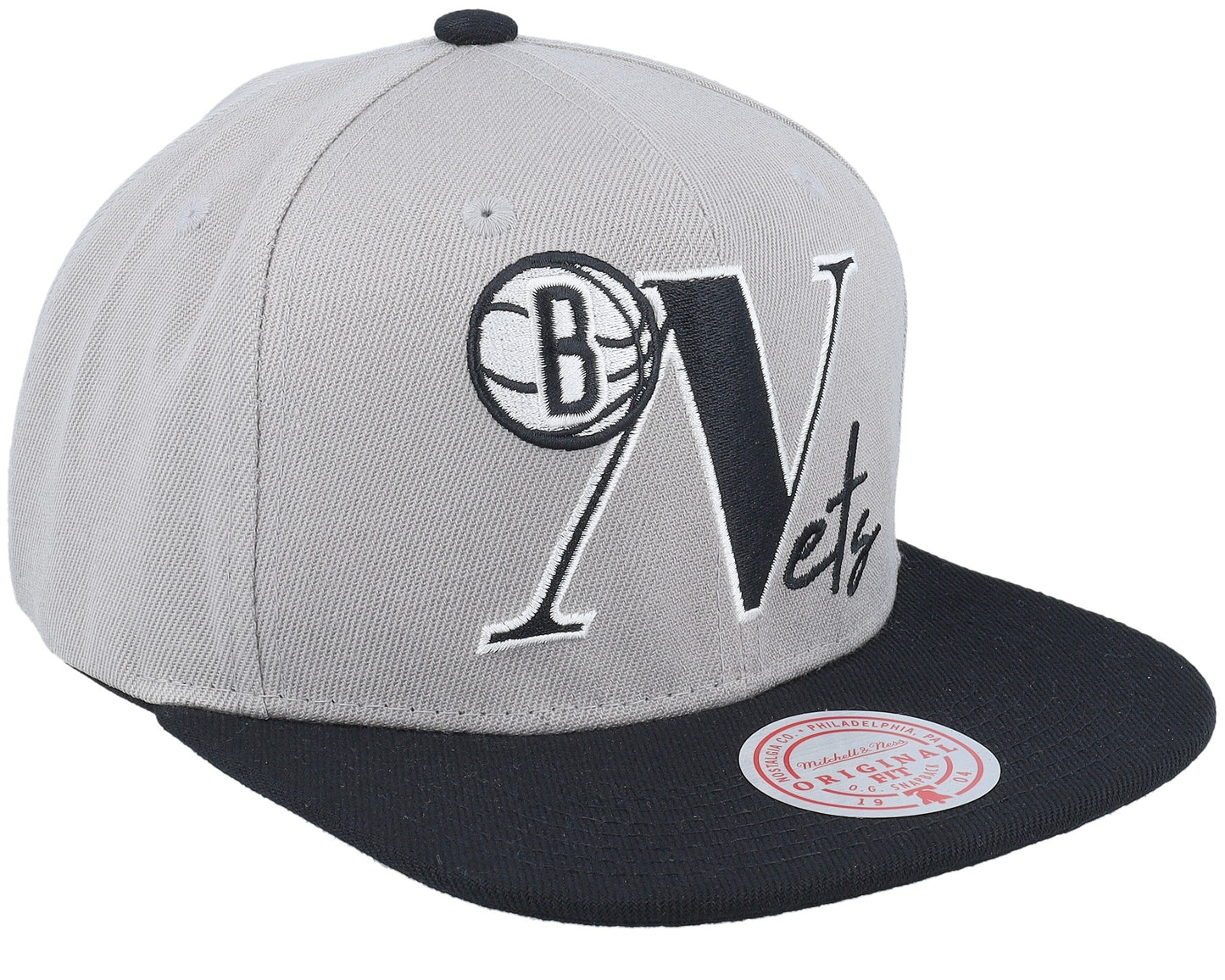 Mitchell & Ness Men's NBA Top Letter Snapback Nets Snapback Caps