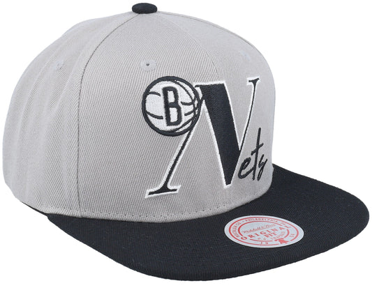 Mitchell & Ness Men's NBA Top Letter Snapback Nets Snapback Caps