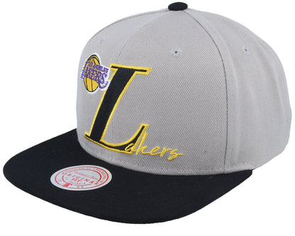 Mitchell & Ness Men's NBA Top Letter Snapback Lakers