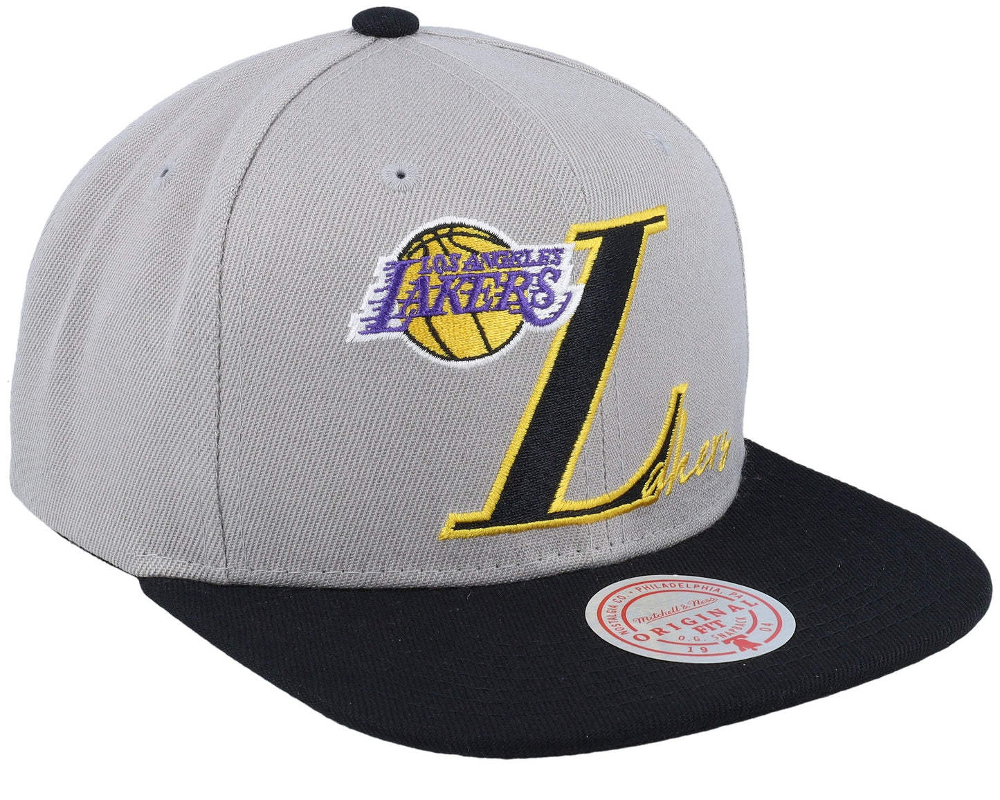 Mitchell & Ness Men's NBA Top Letter Snapback Lakers