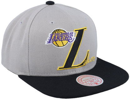 Mitchell & Ness Men's NBA Top Letter Snapback Lakers