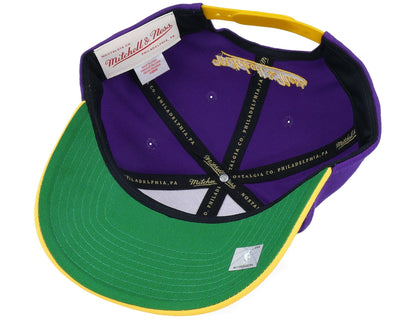 Mitchell & Ness Men's NBA Boom Text Pro Snapback Lakers Snapback Caps