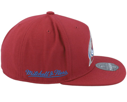 Mitchell & Ness Men's NHL Side Patch Fitted Avalanche Fitted Caps