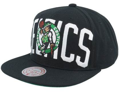 Mitchell & Ness Men's NBA Full Frontal Snapback Celtics Snapback Caps