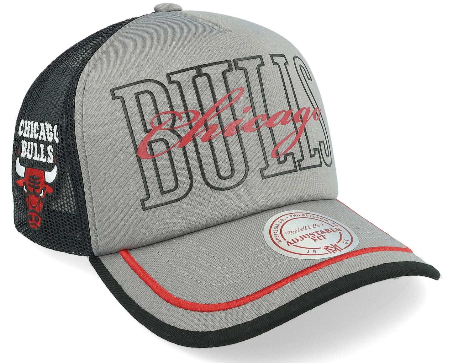 Men's Mitchell & Ness NBA Team Royalty Trucker Bulls - Grey