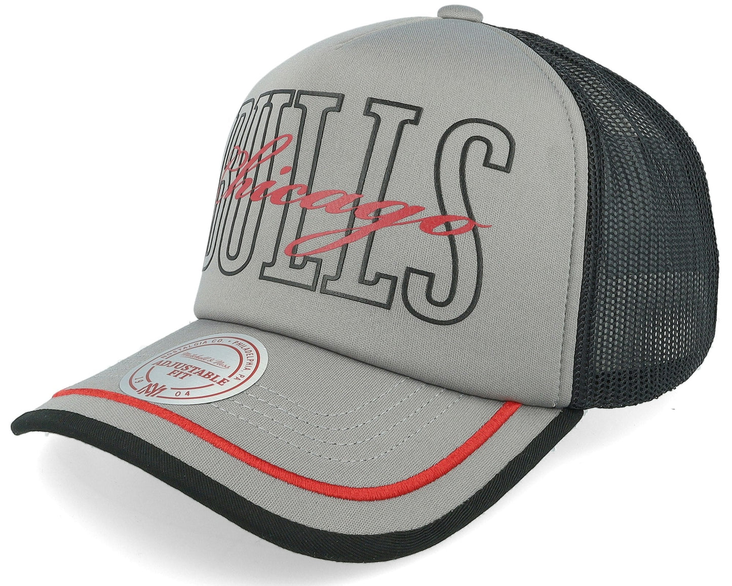 Men's Mitchell & Ness NBA Team Royalty Trucker Bulls - Grey