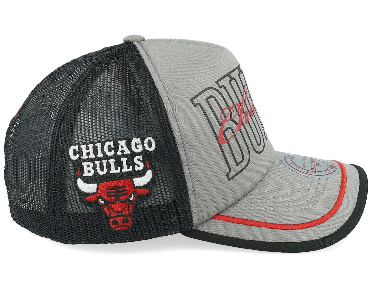 Men's Mitchell & Ness NBA Team Royalty Trucker Bulls - Grey
