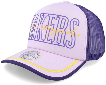 Mitchell & Ness Men's NBA Team Royalty Trucker Lakers Hats