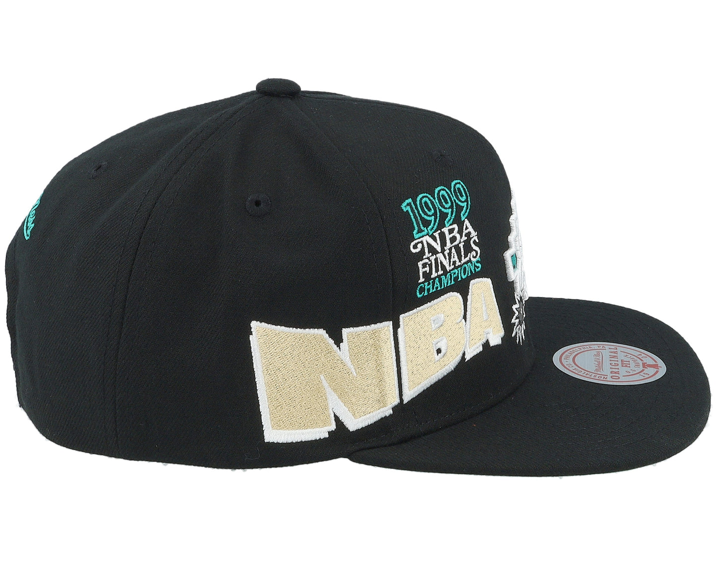 Men's Mitchell & Ness NBA World Champs Snapback Hwc Spurs