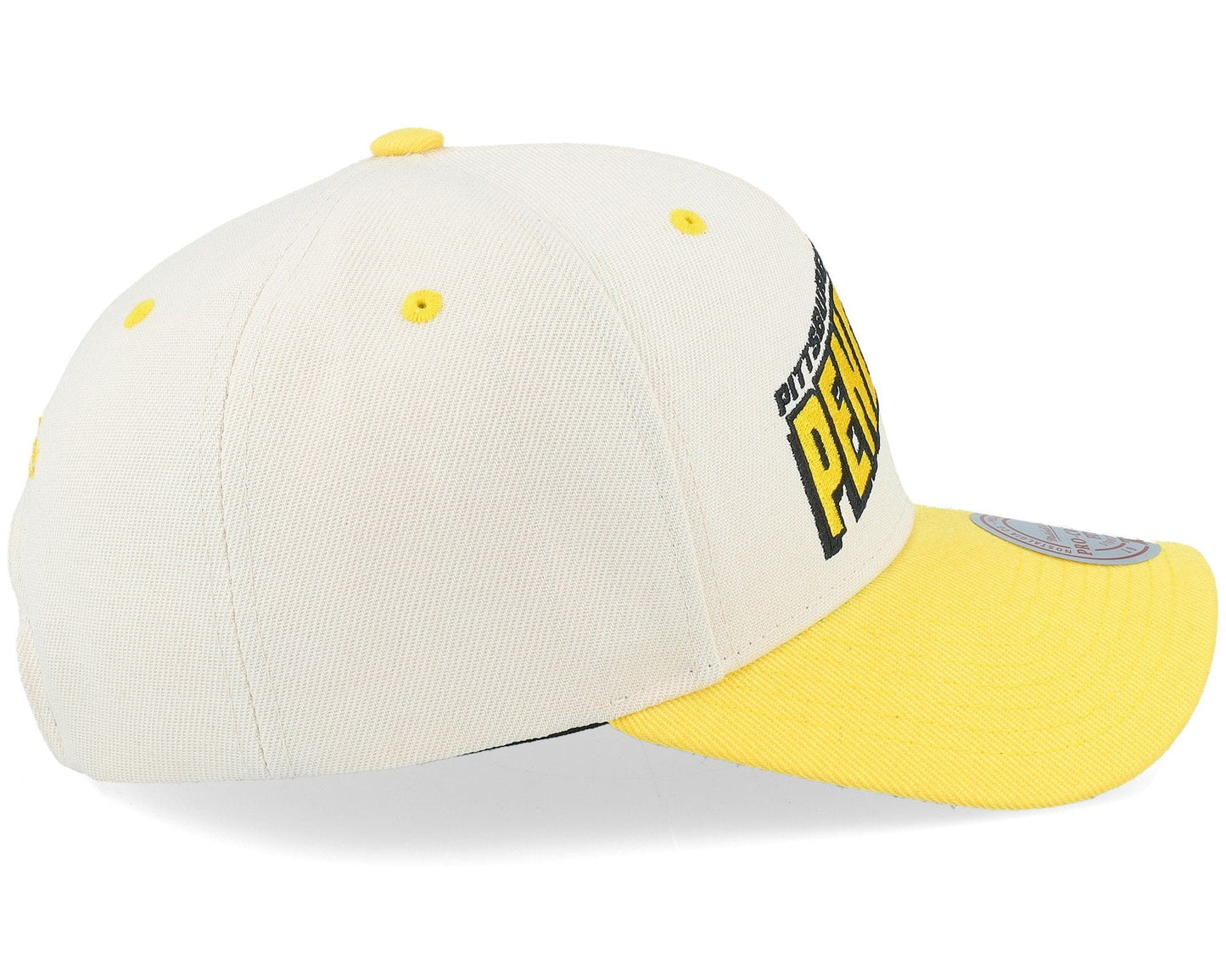 Men's Mitchell & Ness Nhl Retro Type Pro Snapback Vntg Penguins - Off White