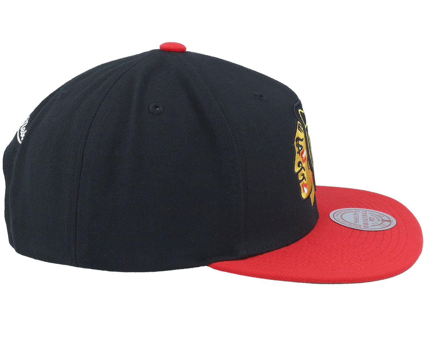 Mitchell & Ness Men's NHL 2 Tone Side Patch Snapback Blackhawks Snapback Caps