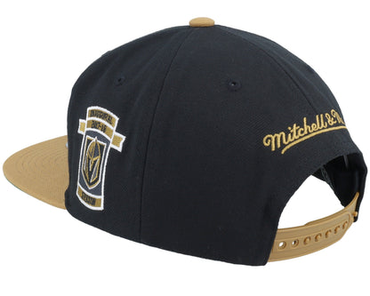 Mitchell & Ness Men's NHL 2 Tone Side Patch Snapback Knights Snapback Caps