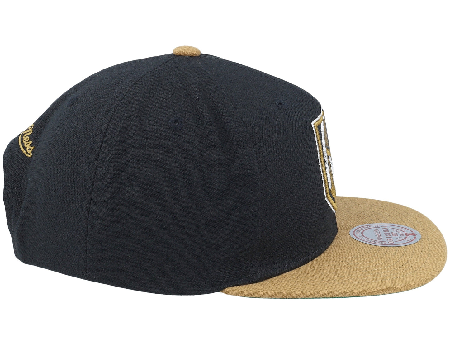 Mitchell & Ness Men's NHL 2 Tone Side Patch Snapback Knights Snapback Caps