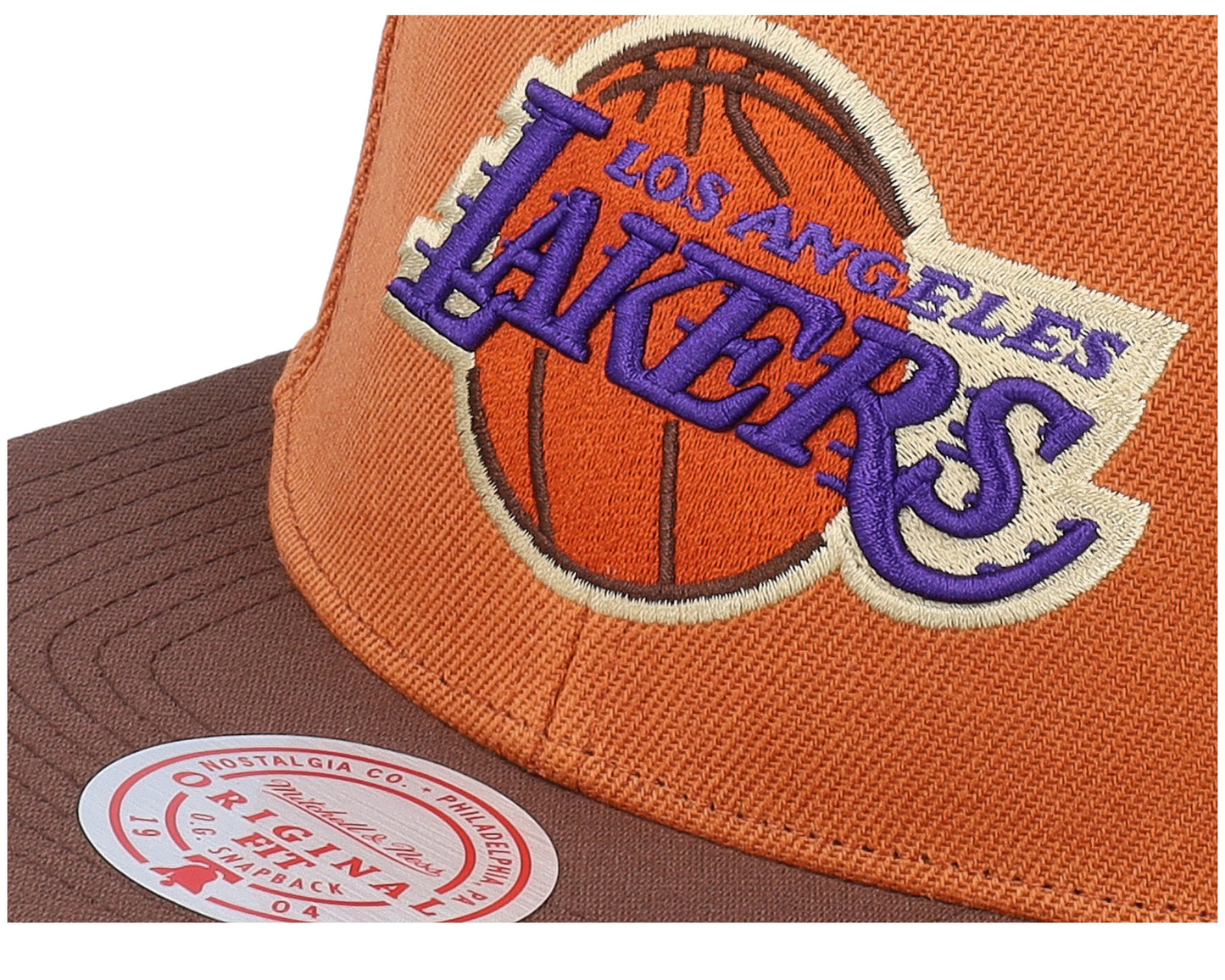 Men's Mitchell & Ness NBA Sweet Potato Pie Snapback Lakers