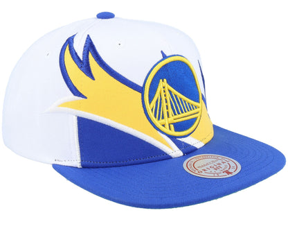 Mitchell & Ness Men's NBA Waverunner Snapback Warriors Snapback Caps