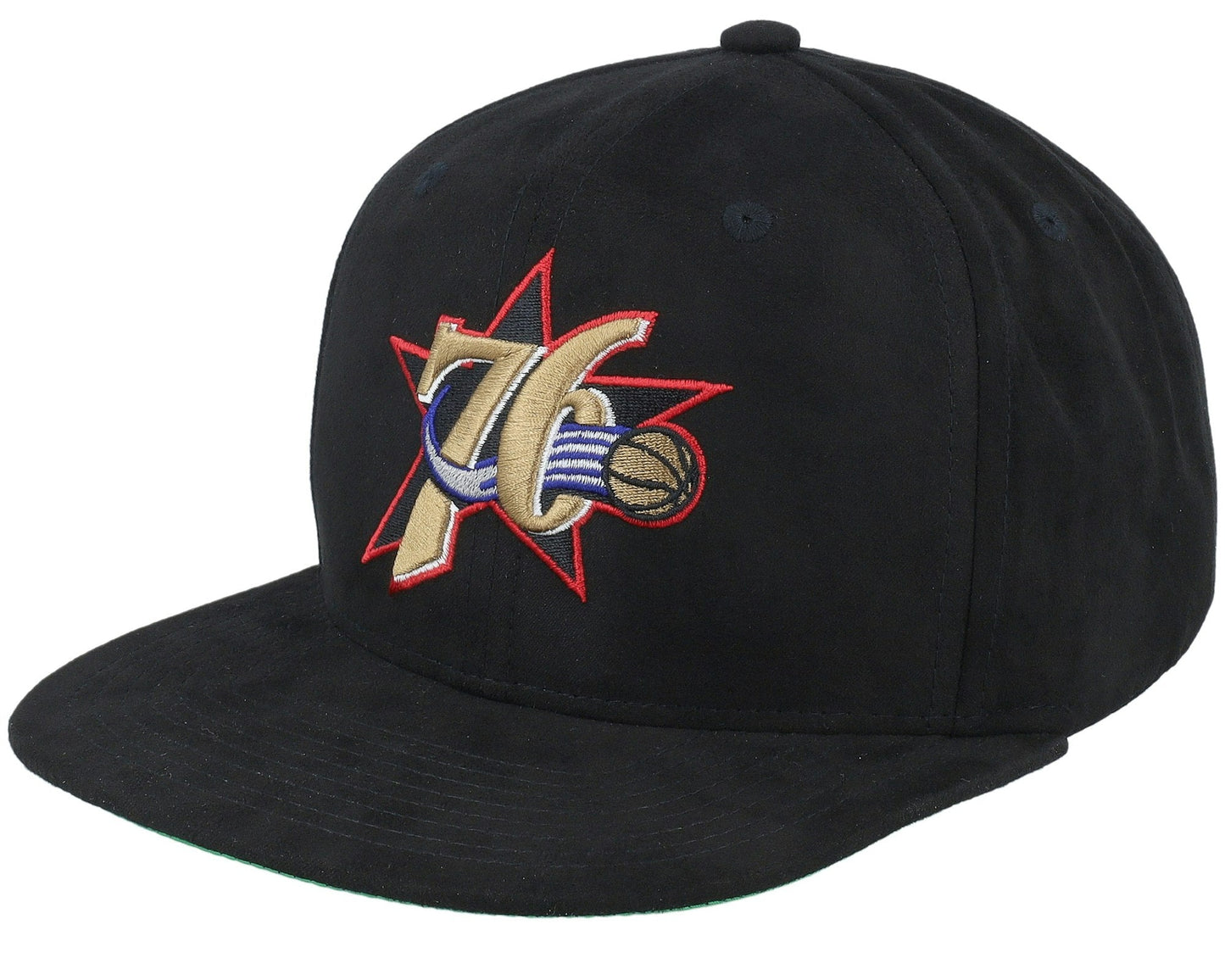 Mitchell & Ness Men's NBA Sweet Suede Snapback Hwc 76Ers Snapback Caps