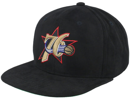 Mitchell & Ness Men's NBA Sweet Suede Snapback Hwc 76Ers Snapback Caps