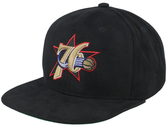 Mitchell & Ness Men's NBA Sweet Suede Snapback Hwc 76Ers Snapback Caps