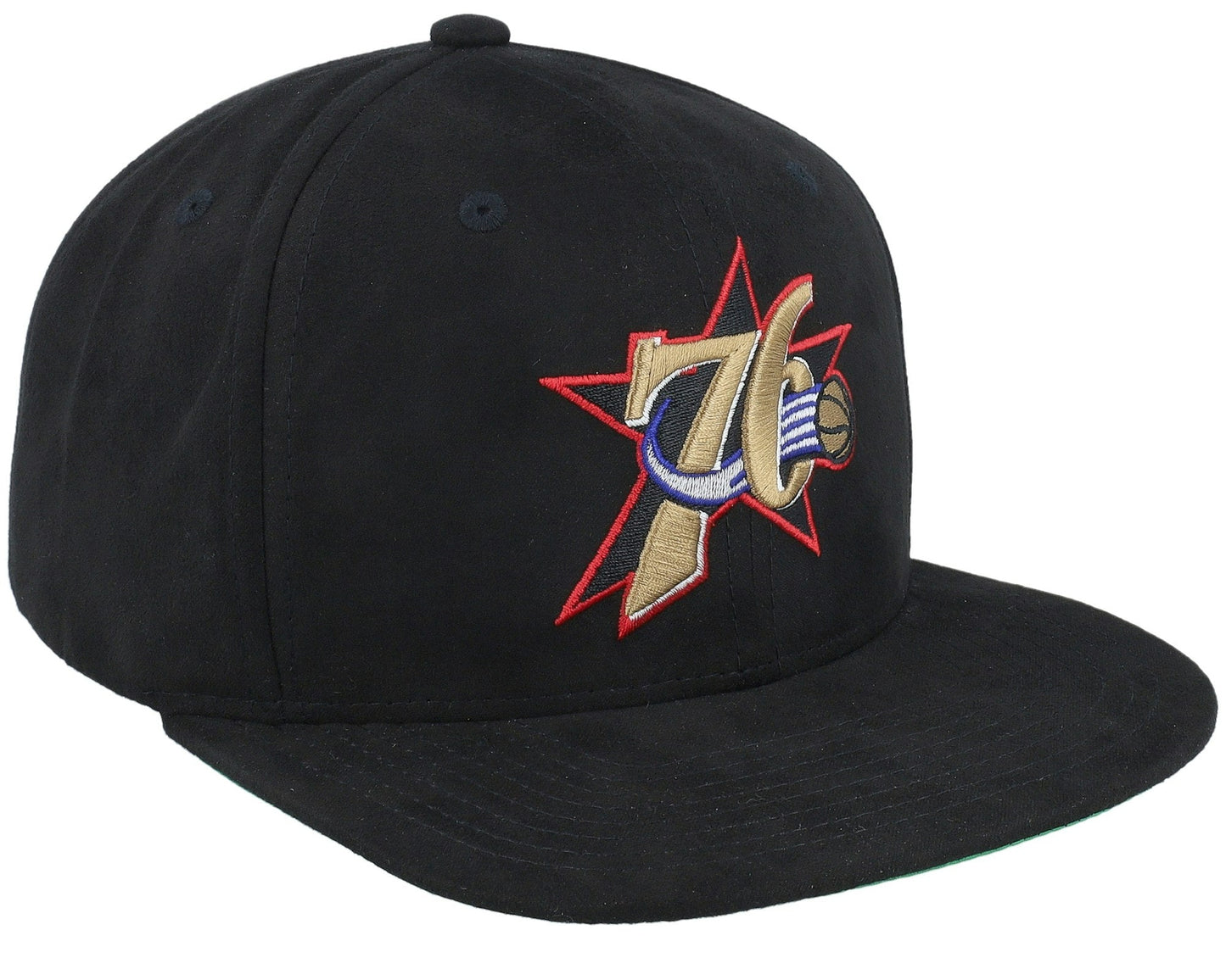 Mitchell & Ness Men's NBA Sweet Suede Snapback Hwc 76Ers Snapback Caps